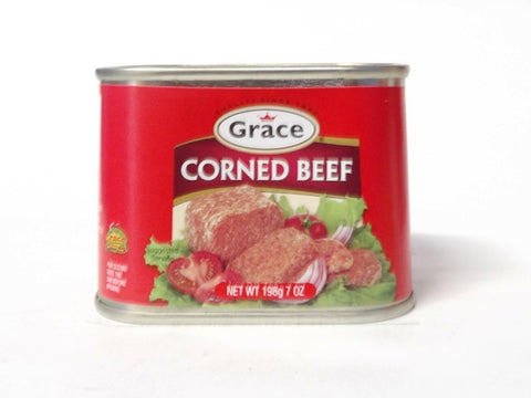 GRACE CORNED BEEF 198G