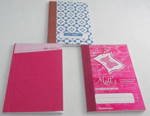HARDCOVER NOTEBOOK - 3 PACK