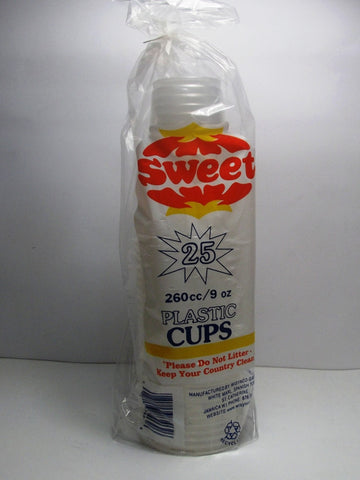 SWEET PLASTIC CUPS 90ZX25