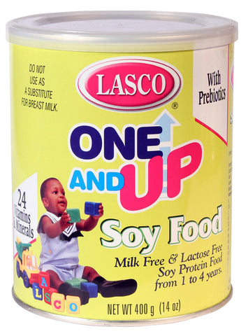 LASCO ONE & UP SOY FOOD MILK FREE & LACTOSE FREE 400 G