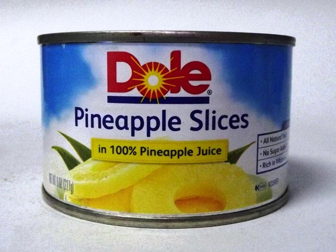 DOLE PINEAPPLE SLICES HEAVY SYRUP 234G