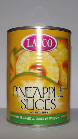 LASCO PINEAPPLE SLICES 567 G