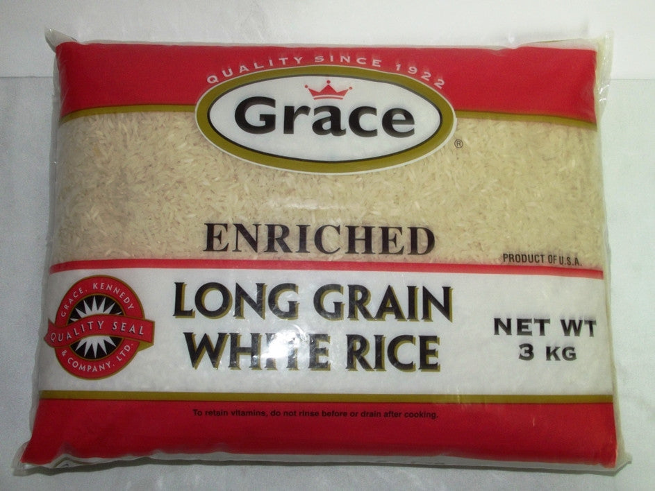 Grace Rice Pack GRACE FANCY LONG GRAIN WHITE RICE 3KG – Sam's Bread & Butter Express