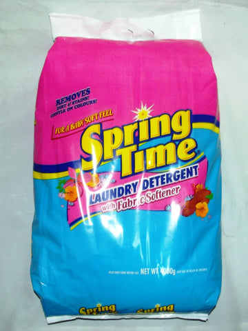 SPRING TIME LAUNDRY DETERGENT WITH FABRIC SOFTNER 4000 G