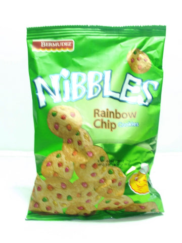 BERMUDEZ NIBBLES RAINBOW CHIPS COOKIES 60G 3 pack