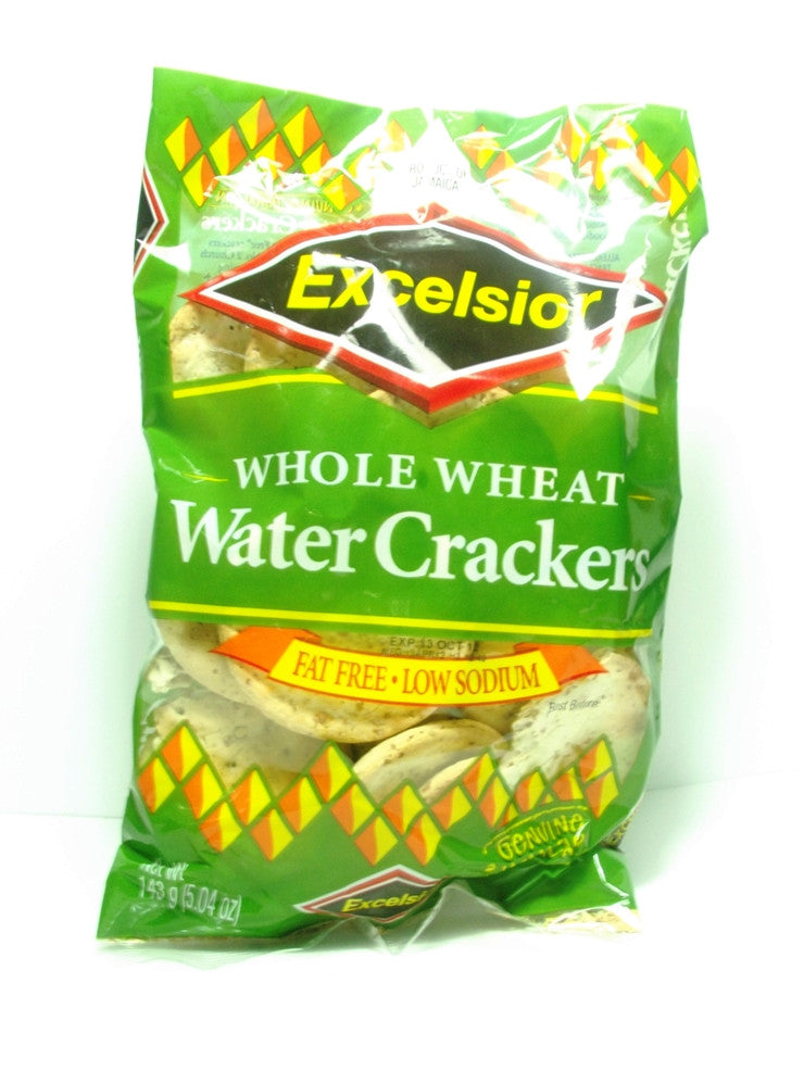 EXCELSIOR WHOLE WHEAT WATER CRACKERS 143G