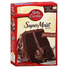 BETTY CROCKER SUPER MOIST DEVIL`S FOOD CAKE MIX 517G