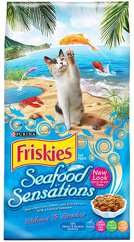 FRISKIES CAT FOOD (DRY) SEAFOOD SENSATION 459G