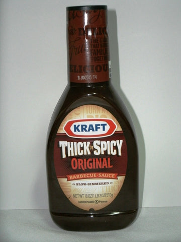 KRAFT BARBECUE SAUCE THICK `N SPICY 510G