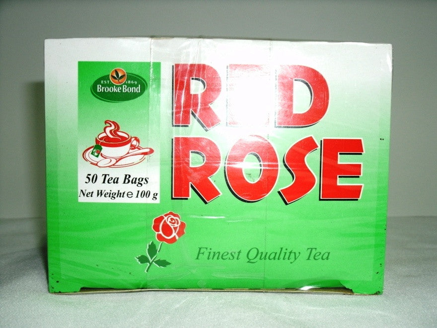 Red Rose Tea Label RED ROSE TEA 50 BAGS 100 G – Sam's Bread & Butter Express