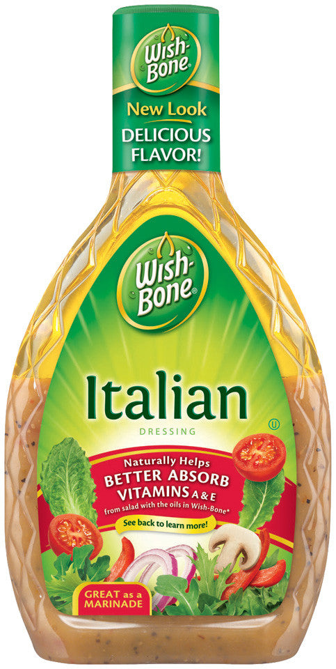 wishbone italian salad dressing Wish-Bone Italian Three Cheese Dressing, 15 fl oz