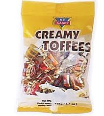 KC CANDY CREAMY TOFFEES 90g