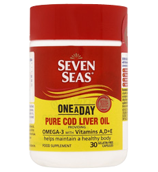 SEVEN SEAS ONCE-A-DAY COD LIVER OIL WITH OMEGA-3 30`S