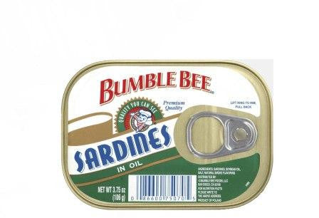 BUMBLE BEE SARDINES IN OIL 106G